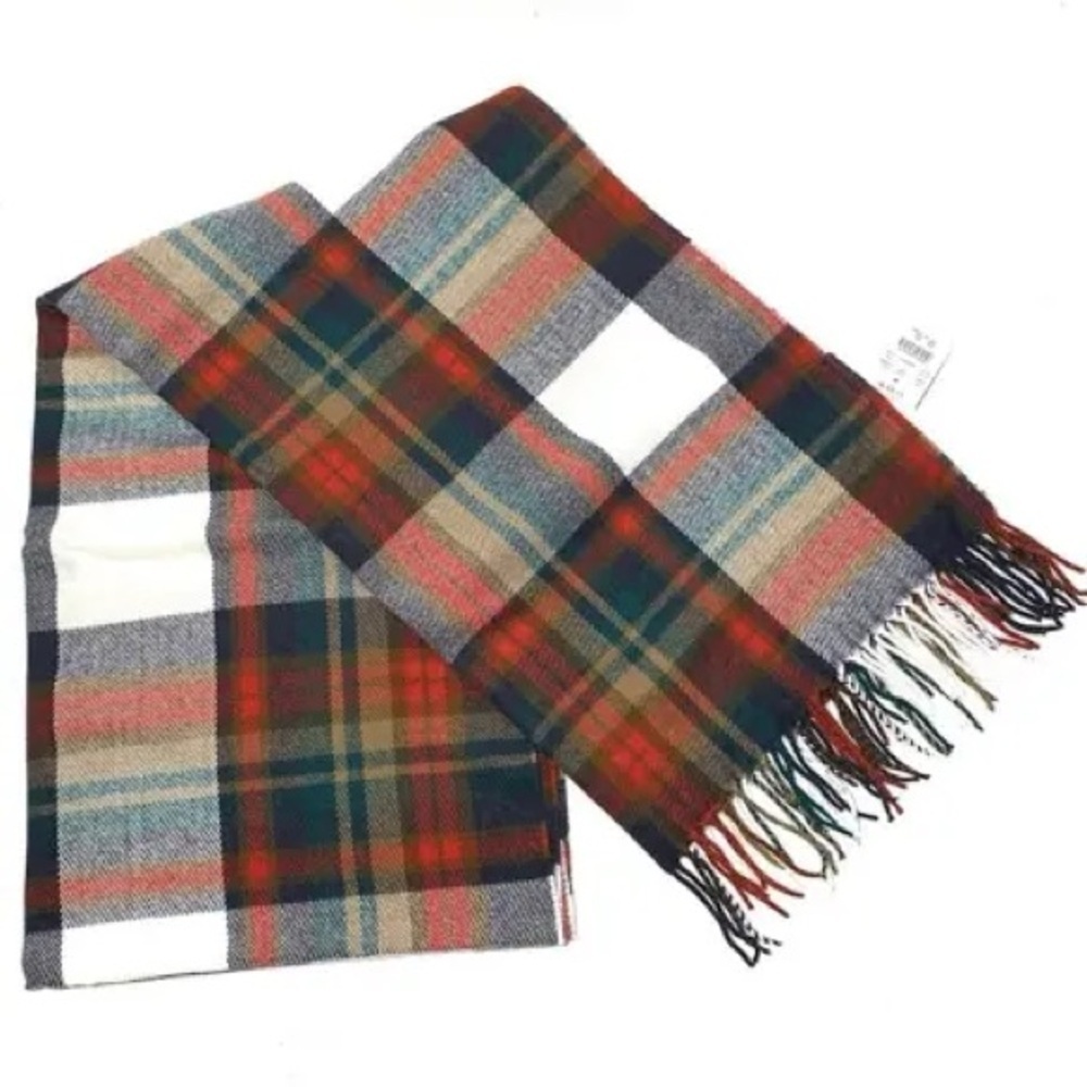 J. Crew Multicolor Plaid Scarf - Picture 5 of 6